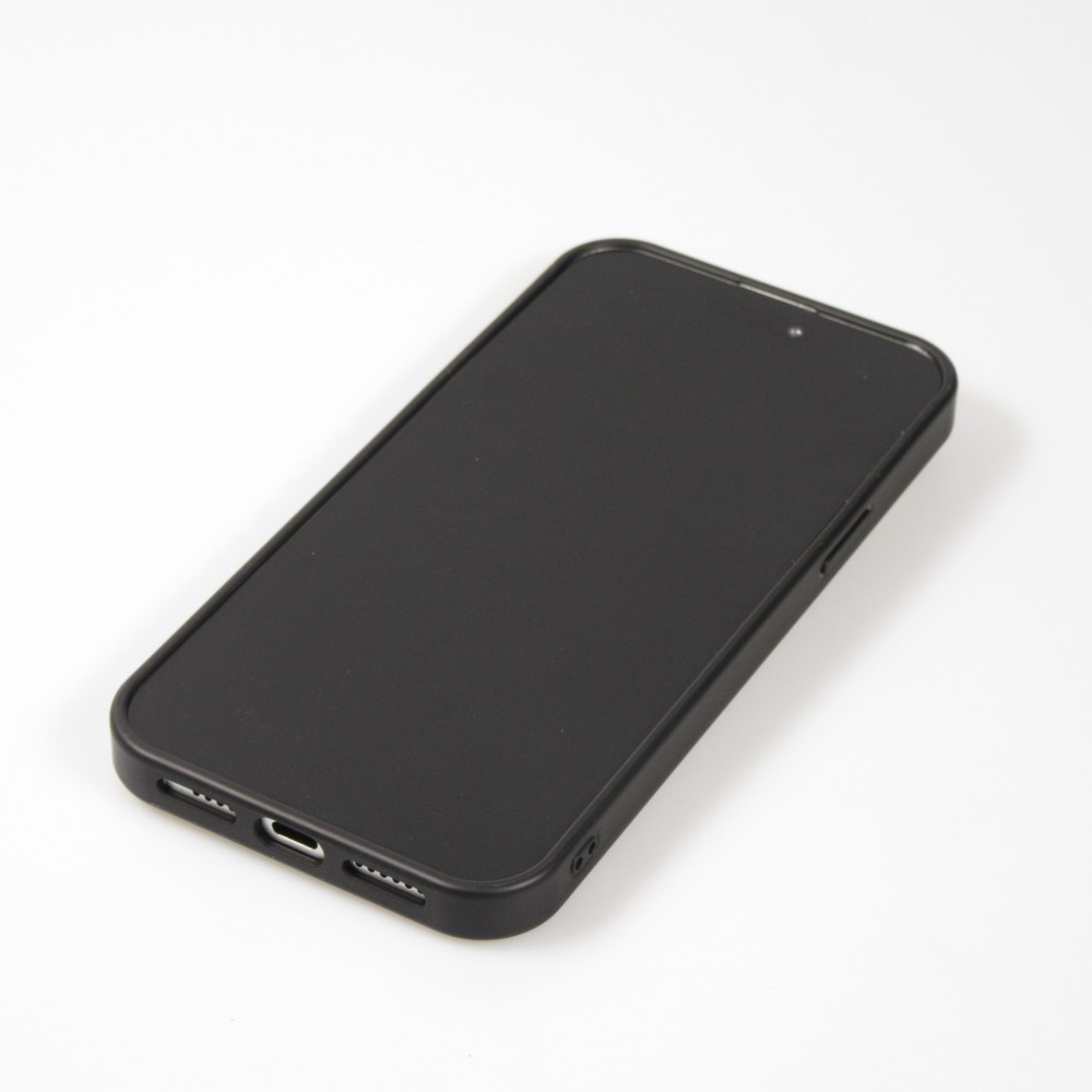 Coque iPhone 15 Pro - Diamant strass The Bling World - Noir