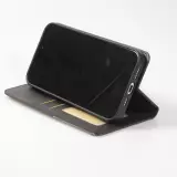 Hülle iPhone 15 Pro - Flip Geometrisch - Schwarz/grau