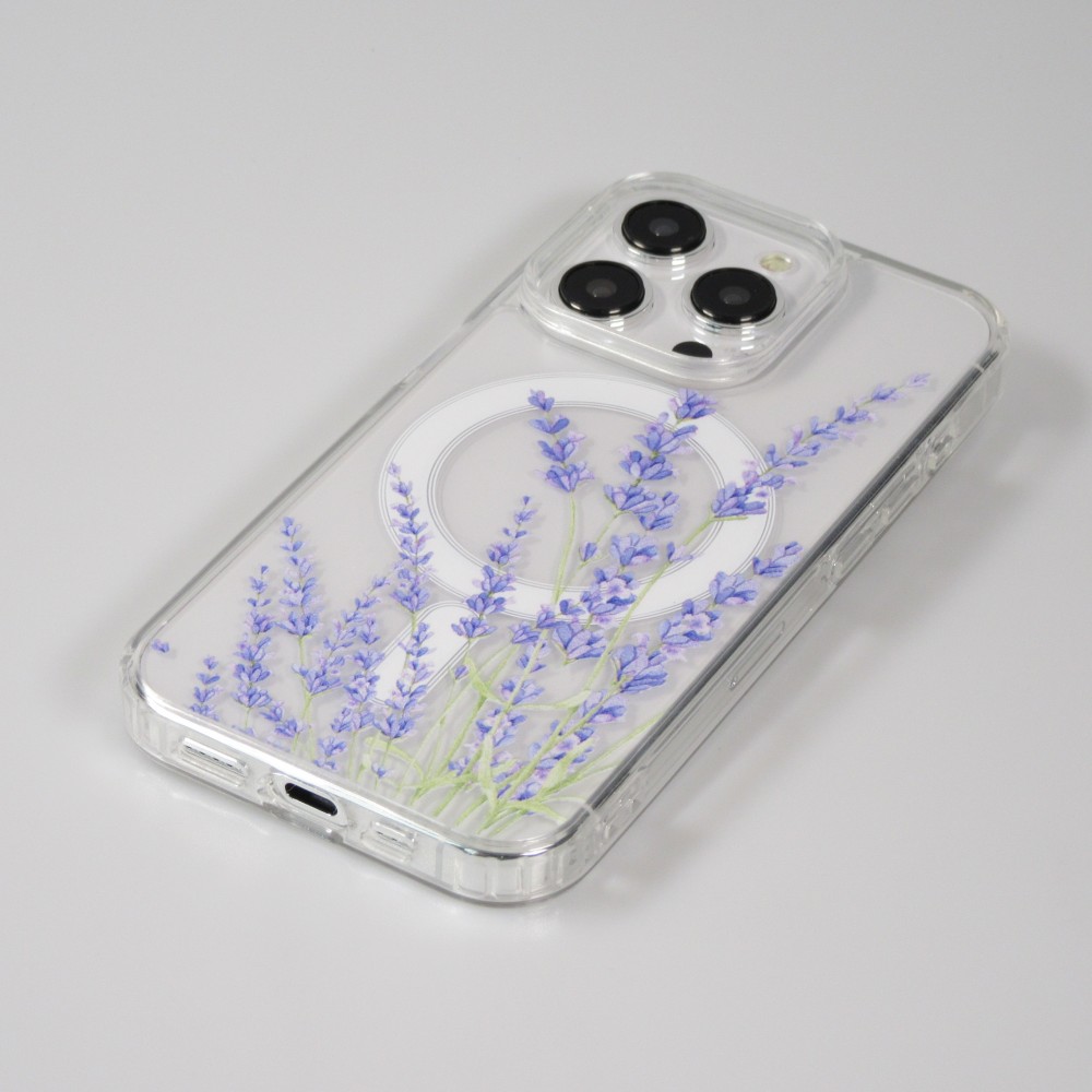 Coque iPhone 15 Pro Max - Gel silicone MagSafe - Spring Vibes Flowers Nr. - 5
