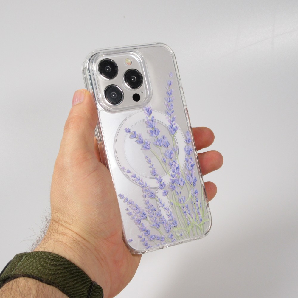 Coque iPhone 15 Pro Max - Gel silicone MagSafe - Spring Vibes Flowers Nr. - 5