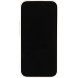 Coque iPhone 15 Pro Max - Gel silicone vintage video cassette E-240 - Blanc