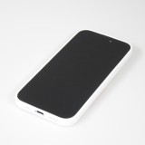 Coque iPhone 15 Pro Max - Gel silicone vintage video cassette E-240 - Blanc