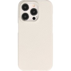 Coque iPhone 15 Pro Max - Hardcase Slim en cuir véritable - Gris