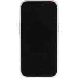 Coque iPhone 15 Pro Max - MWK Cyber Grid silicone avec MagSafe - Blanc