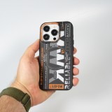 Coque iPhone 15 Pro Max - MWK Cyber Grid silicone avec MagSafe - Noir