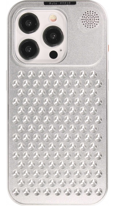 Coque iPhone 15 Pro Max - Aluminium Look Mac Pro avec aromathérapie et dissipation thermique - Space Grey