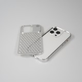 Coque iPhone 15 Pro Max - Aluminium Look Mac Pro avec aromathérapie et dissipation thermique - Space Grey