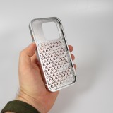 Coque iPhone 15 Pro Max - Aluminium Look Mac Pro avec aromathérapie et dissipation thermique - Space Grey