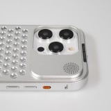Coque iPhone 15 Pro Max - Aluminium Look Mac Pro avec aromathérapie et dissipation thermique - Space Grey