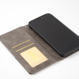 Coque iPhone 15 Pro Max - Flip Géometrique - Gris