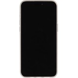 Coque iPhone 15 Pro - Gel Glossy Marbre - Blanc