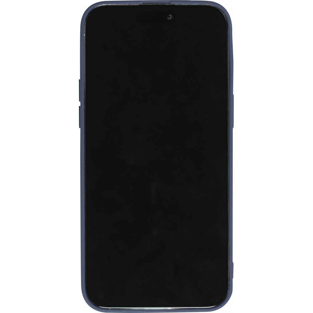 Coque iPhone 15 Pro Max - Gel coeur - Bleu