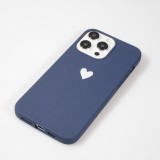 Coque iPhone 15 Pro Max - Gel coeur - Bleu