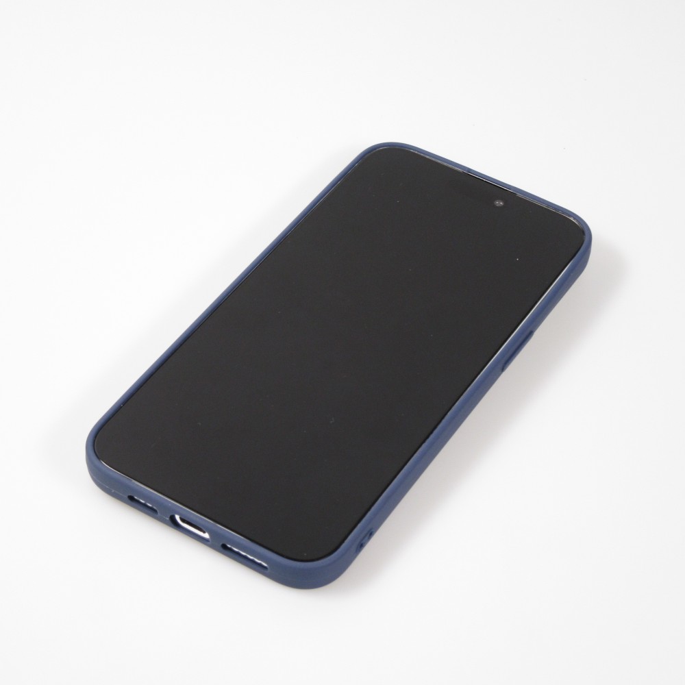 Coque iPhone 15 Pro Max - Gel coeur - Bleu