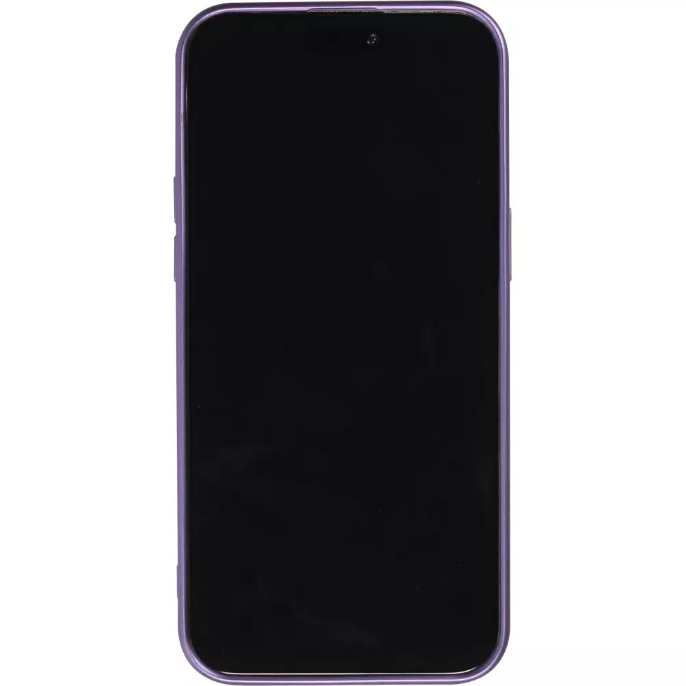 iPhone 16 Case Hülle - Gummi weich mit Kameraschutzglas MagSafe - Violett