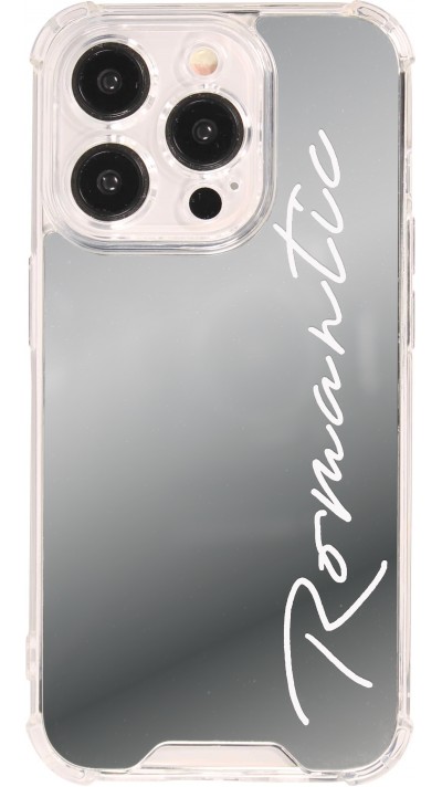 iPhone 15 Pro Max Case Hülle - Silikon Spiegel Romantic - Silber