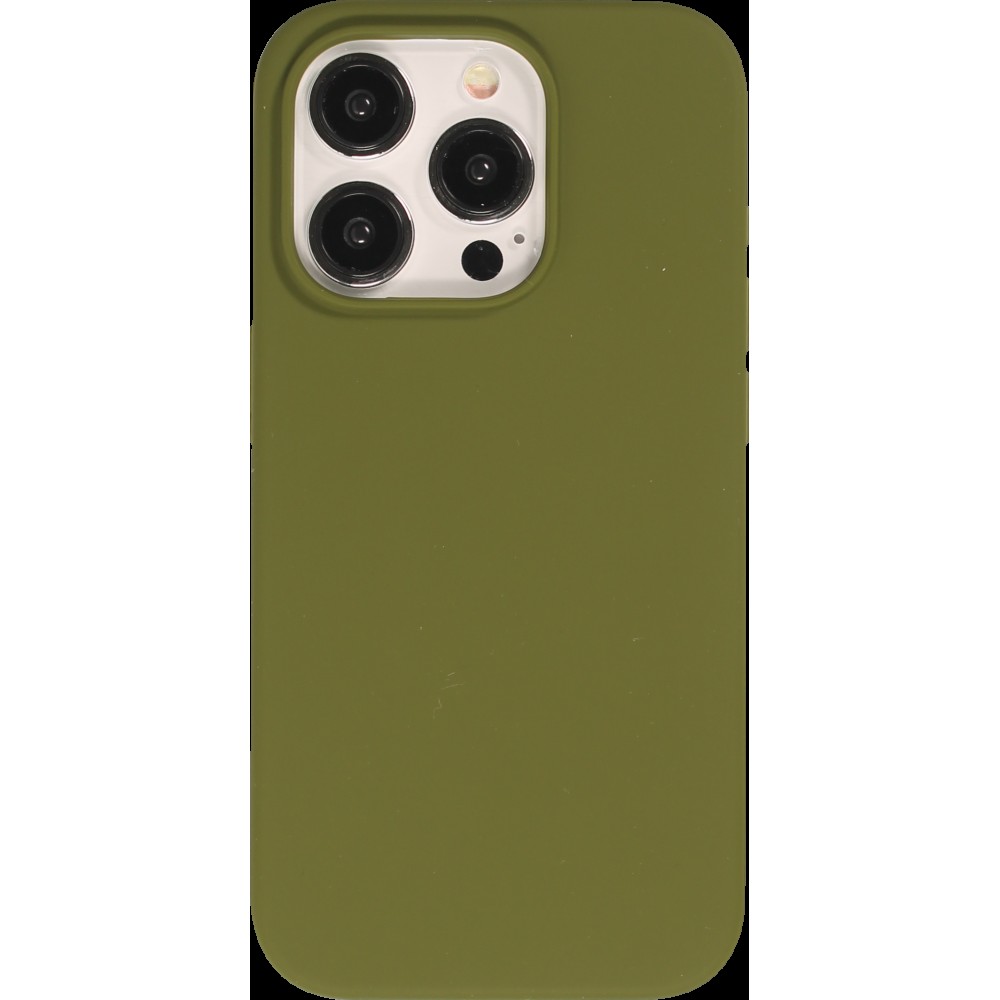Coque iPhone 15 Pro Max - Soft Touch - Vert militaire