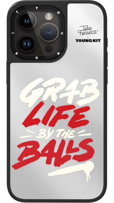 iPhone 15 Pro Max Case Hülle - YOUNGKIT x Tobe Fonseca - Mirror Grab Life by the Balls