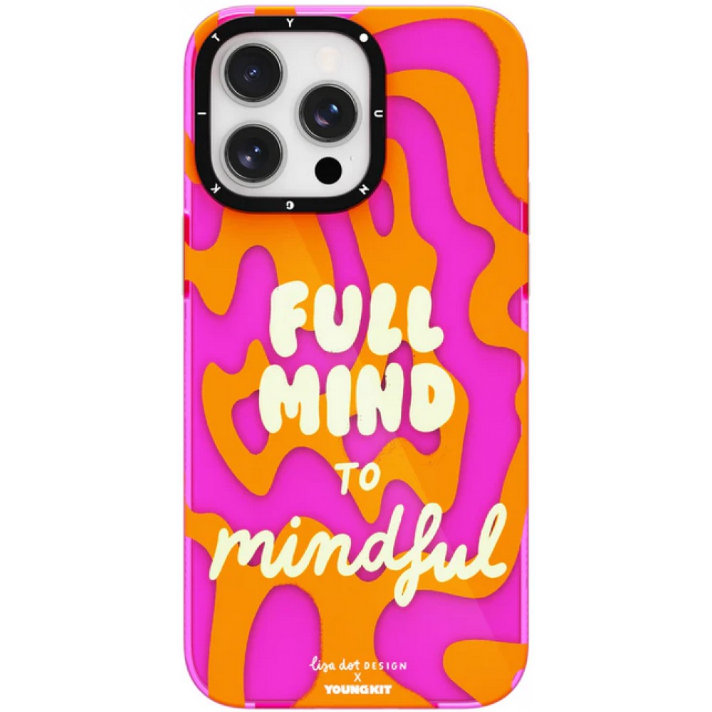Coque iPhone 15 Pro - Youngkit @LisadotDesign Positive Quotes Case Full Mind