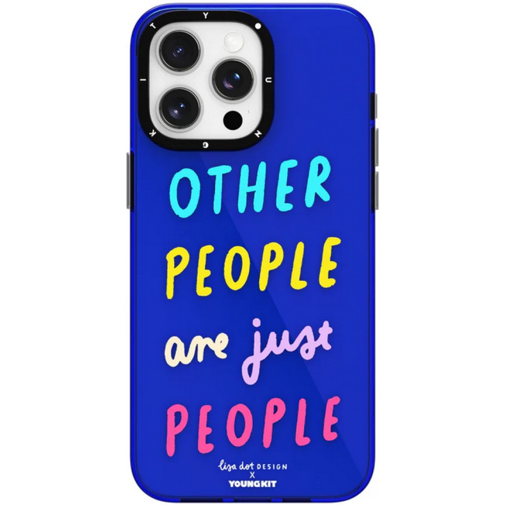 Coque iPhone 15 Pro - Youngkit @LisadotDesign Positive Quotes Case Other People