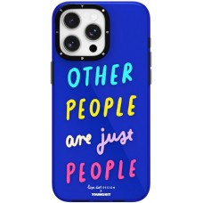 Coque iPhone 15 Pro - Youngkit @LisadotDesign Positive Quotes Case Other People