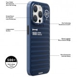 Coque iPhone 15 Pro Max - Youngkit True Color Luggage-Inspired avec MagSafe - Argent
