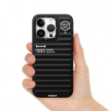 Coque iPhone 15 Pro Max - Youngkit True Color Luggage-Inspired avec MagSafe - Argent