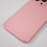 Coque iPhone 15 Plus - Plastique ultra fin semi-transparent mat - Rose