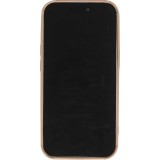 Coque iPhone 15 Pro Max - Silicone avec forme de vague 3D mat - Brun