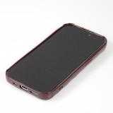 Coque iPhone 15 Pro - Silicone avec forme de vague 3D mat - Violet