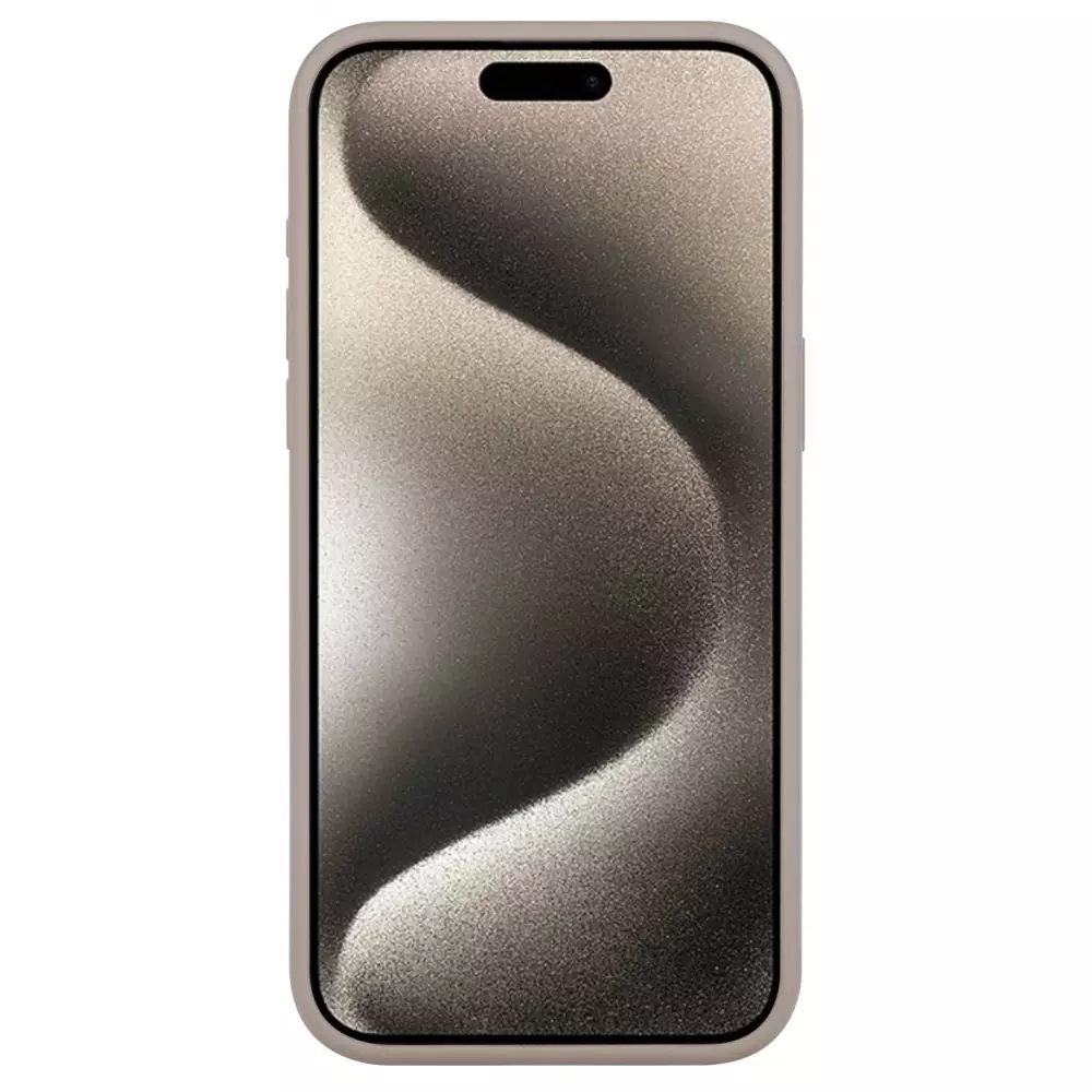 iPhone 15 Pro Case Hülle - Soft Touch - Taupe