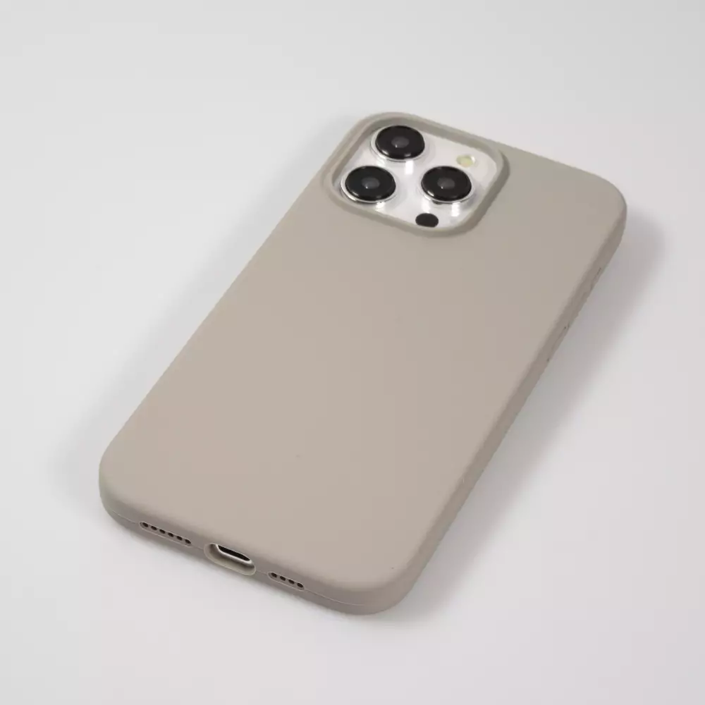 iPhone 15 Pro Case Hülle - Soft Touch - Taupe