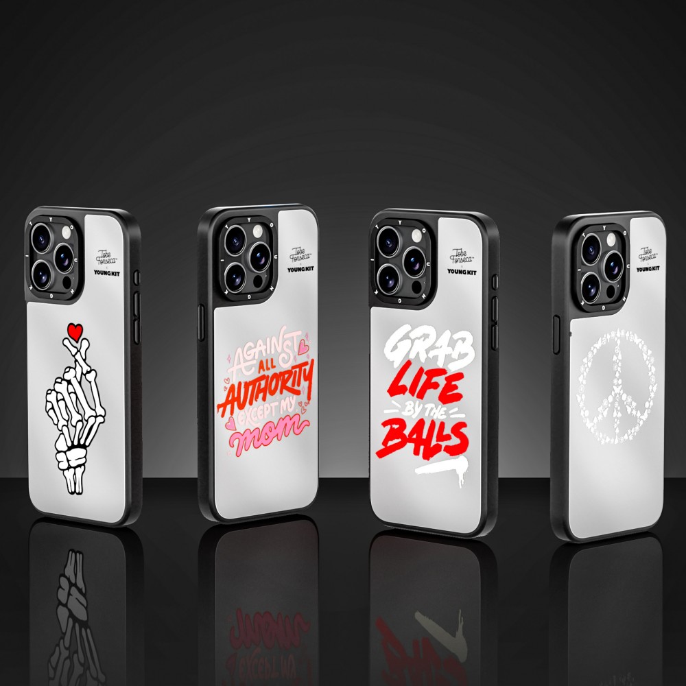 iPhone 15 Pro Case Hülle - YOUNGKIT x Tobe Fonseca - Mirror Grab Life by the Balls