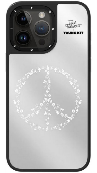 iPhone 15 Pro Case Hülle - Youngkit @Tobe Fonseca Mirror Case mit MagSafe - Peace