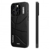 Coque iPhone 15 Pro - Youngkit Passionate Backboard Leather Case avec Magsafe - Noir