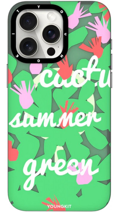 iPhone 15 Pro Case Hülle - Youngkit Summer Fruit-Themed Case mit Magsafe - Grün