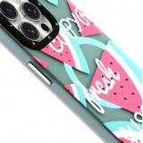 Coque iPhone 15 Pro - Youngkit Summer Fruit-Themed Case avec Magsafe - Vert
