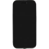 Coque iPhone 15 - Silicone Glossy lumière LED intégrée avec port USB-C - Crazy Smile - Noir