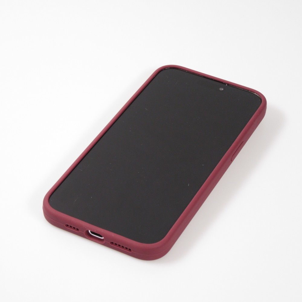 Coque iPhone 15 Plus - Soft Touch - Bordeaux