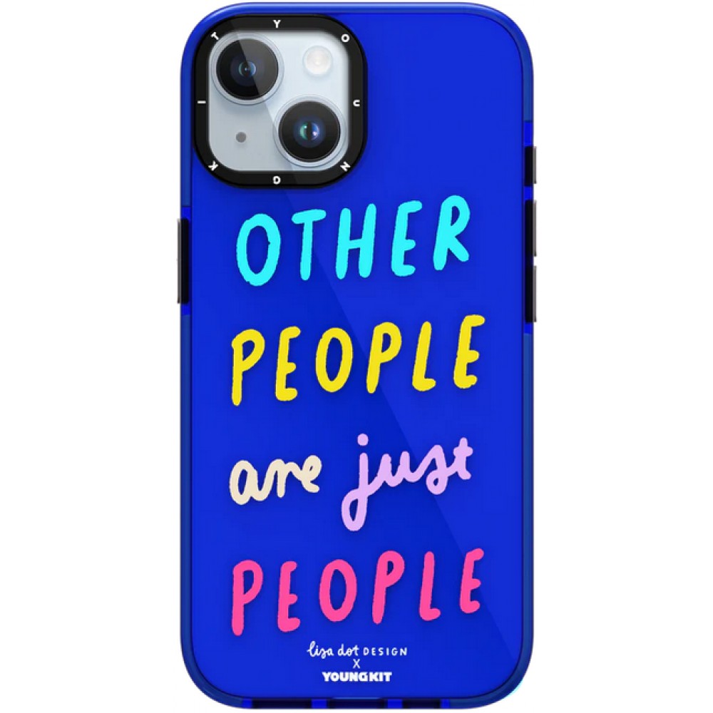 Coque iPhone 15 - Youngkit @LisadotDesign Positive Quotes Case Other People