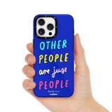 Coque iPhone 15 - Youngkit @LisadotDesign Positive Quotes Case Other People
