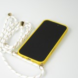 Coque iPhone 16 - Bio Eco-Friendly nature avec cordon collier jaune