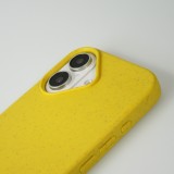 Coque iPhone 16 - Bio Eco-Friendly nature avec cordon collier jaune