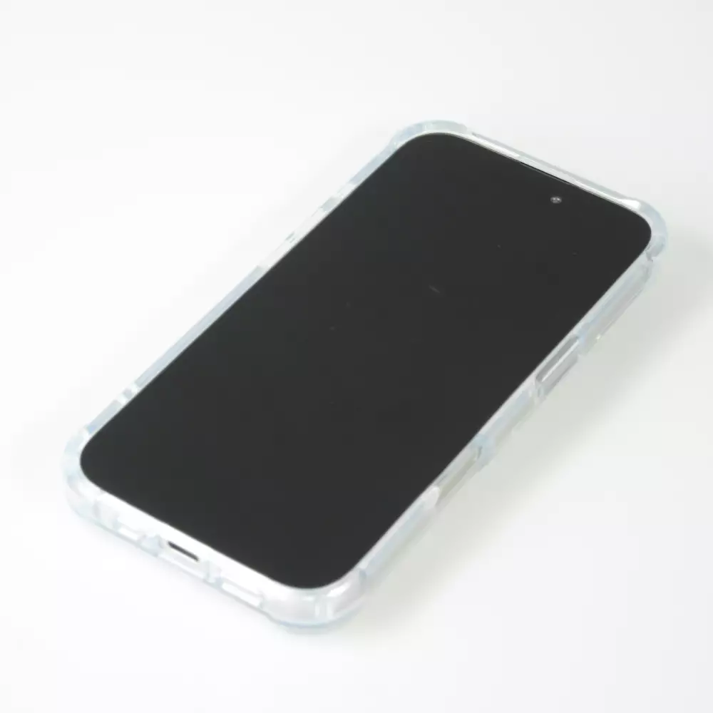 iPhone 16 Case Hülle - Gummi Transparent Gel Bumper mit extra Schutz für Ecken Antischock