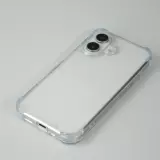 iPhone 16 Case Hülle - Gummi Transparent Gel Bumper mit extra Schutz für Ecken Antischock