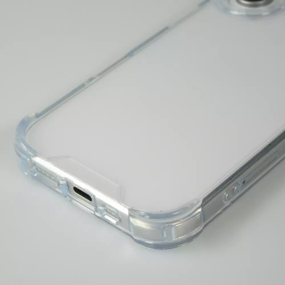 iPhone 16 Case Hülle - Gummi Transparent Gel Bumper mit extra Schutz für Ecken Antischock