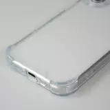 iPhone 16 Case Hülle - Gummi Transparent Gel Bumper mit extra Schutz für Ecken Antischock