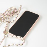 Coque iPhone 16 Plus - Bio Eco-Friendly nature avec cordon collier - Rose