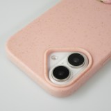 Coque iPhone 16 Plus - Bio Eco-Friendly nature avec cordon collier - Rose