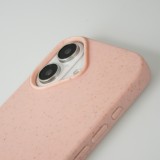 Coque iPhone 16 Plus - Bio Eco-Friendly nature avec cordon collier - Rose